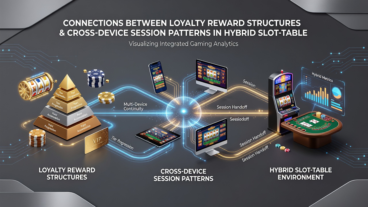 Grafik zu Sitzungsmustern über mobile und Desktop-Geräte bei hybriden Spielen